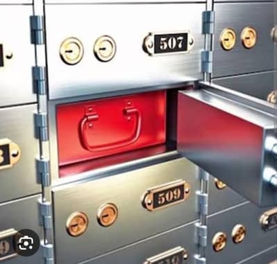 Bank Locker Mediam size available for rent 9000/year