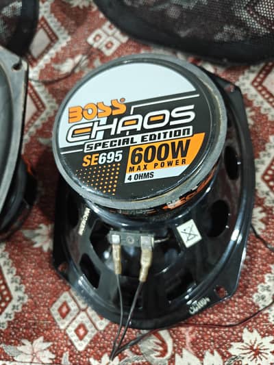 Boss chaos special edition speaker pair SE695 600 watt car