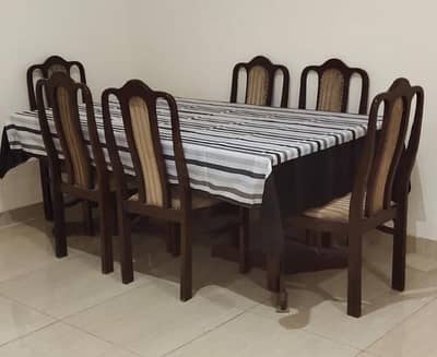 Dining table with 6 chairs set