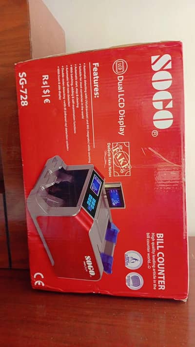 Sogo Bill Counter (Sg-728) Currency counting Machine brand new!