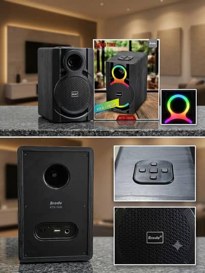 Brodu model BTS-1826 Bluetooth speaker with rgb lighting