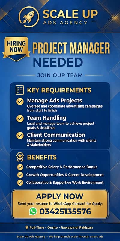 Project Manager Needed