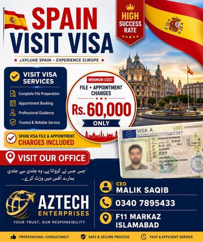 WE deal Spain visit visa and ALL countries Appointment
