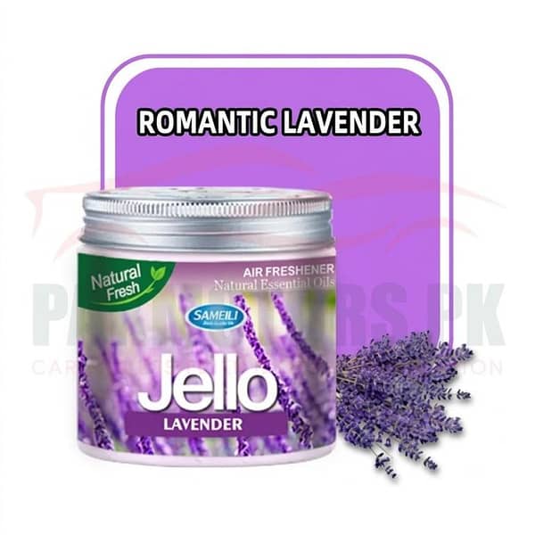 Jello Lavender Scent Gel Car Air Freshener - Long-Lasting Calming Fragrance