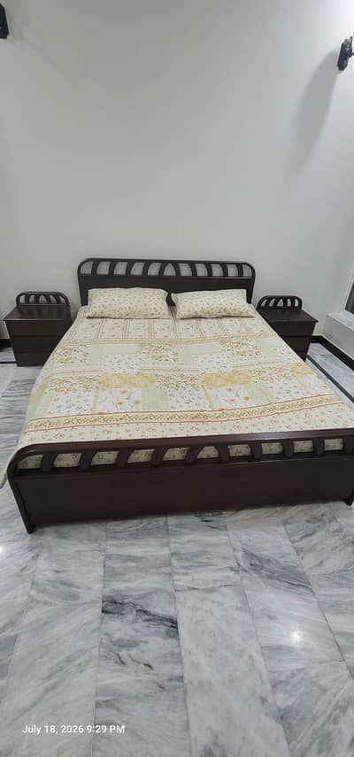 Double Bed with side Tables