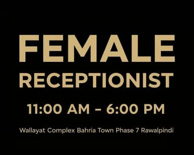Female job vacancy bahria town