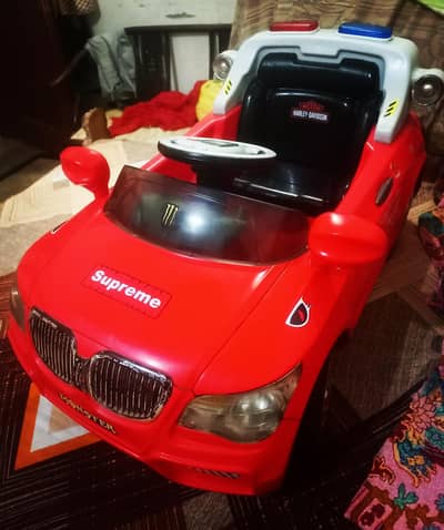imported kids baby car self drive (battery, charger , music , All ok