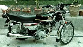 Honda CG 125 silver black self start