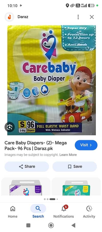 care baby daipers