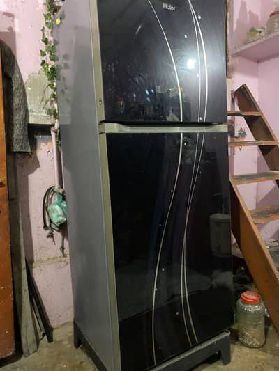 haier Fridge black color full Size