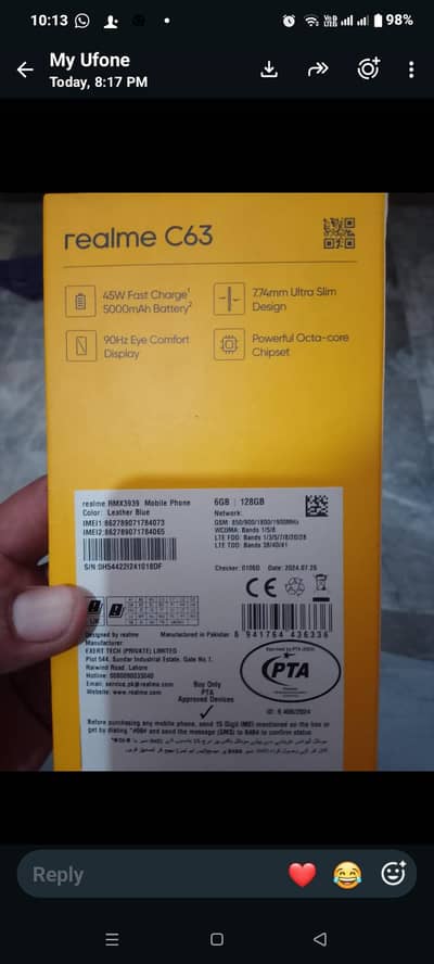 Realme C63