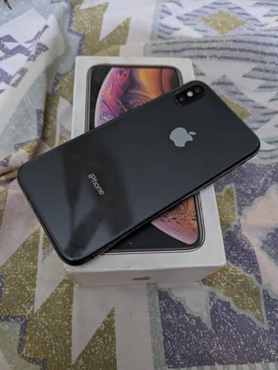 Apple iPhone XS official PTA dual aim with box waterpack