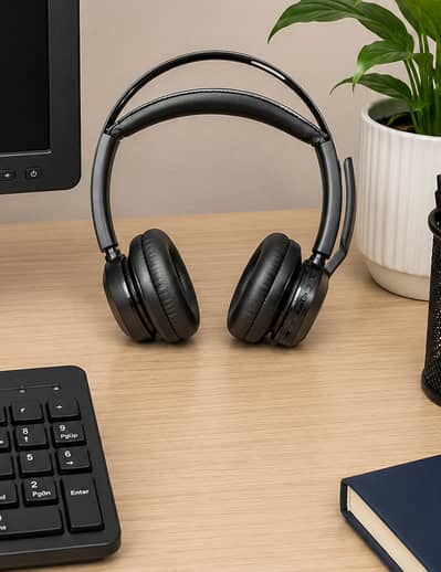 poly voyager focus 2 active noise cancelling stereo mic