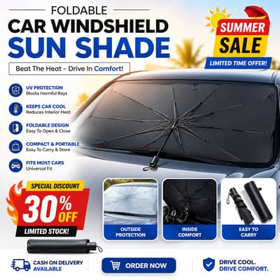 Sale Big SALE | Foldable Car Windshield Sunshade Umbrella Heat Shield