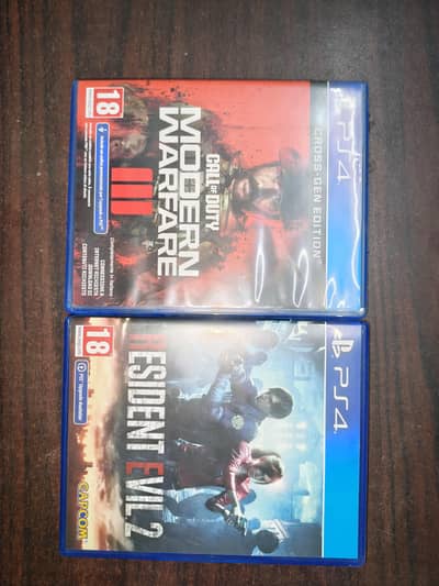 Resident Evil 2 Remake, Call of Duty Modern Warfare 3