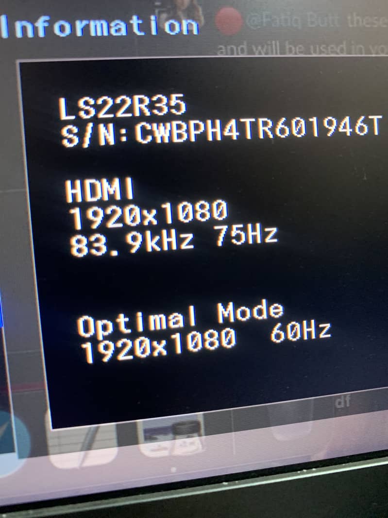 Borderless led 22 inch 3