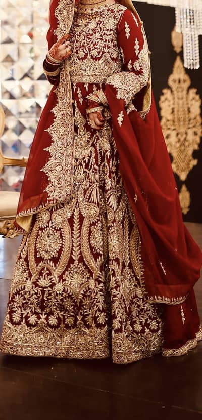 Bridal Maroon Maxi
