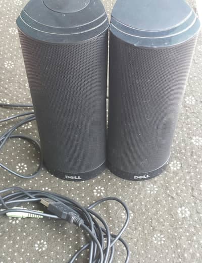 Dell speaker. . . . . . . . . (black Dell AX210 USB 2.0 speakers. )