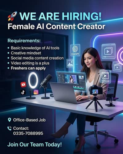 We are hiring AI Content Creator