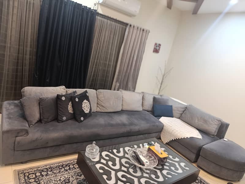 L shape sofa set 1