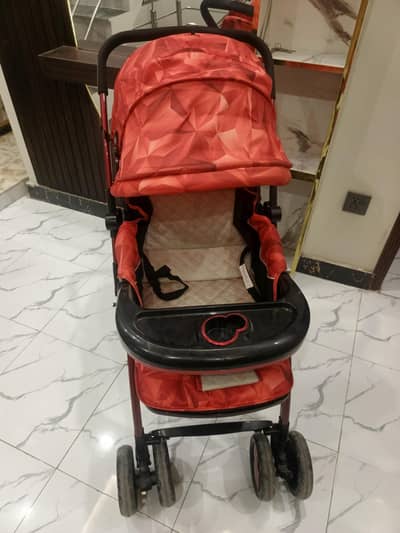 Premium Baby Stroller Full Bed Option with Wheel Brakes.