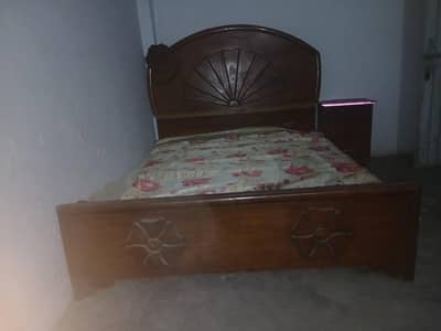 bed with side tables for sale