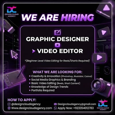 Graphic designer & video editor