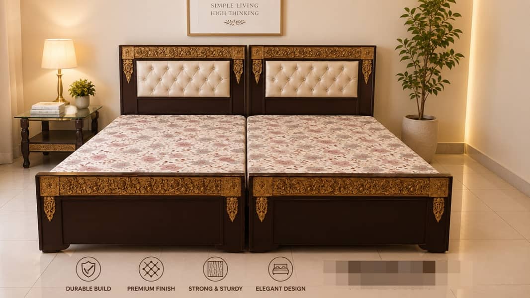 Bed and computer table 1