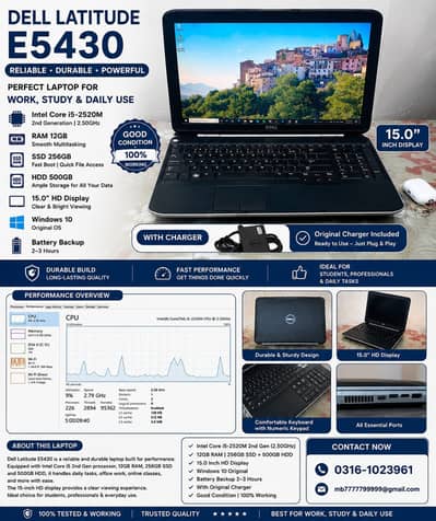 Dell Latitude E5430 for Sale – Excellent Condition (100% Working)