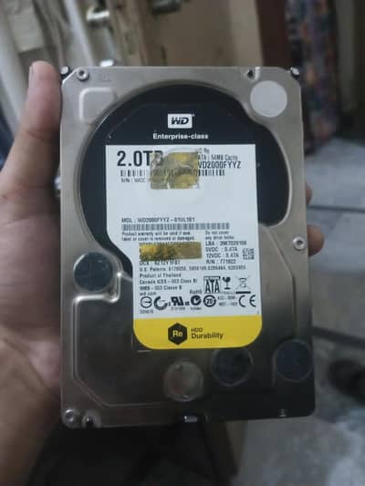 2TB WD Enterprise Hard Disk