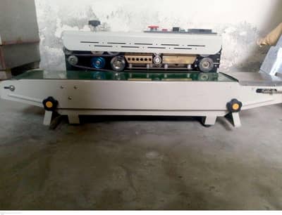 Continues Band Sealer / Automatic Plastic Bag Packing Machine For Sale