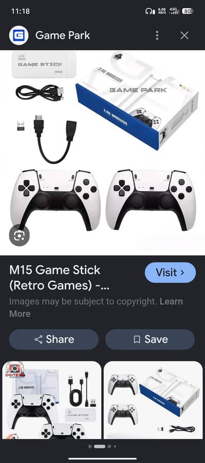 Gaming Stick M15 Just Box open 1 day check warranty