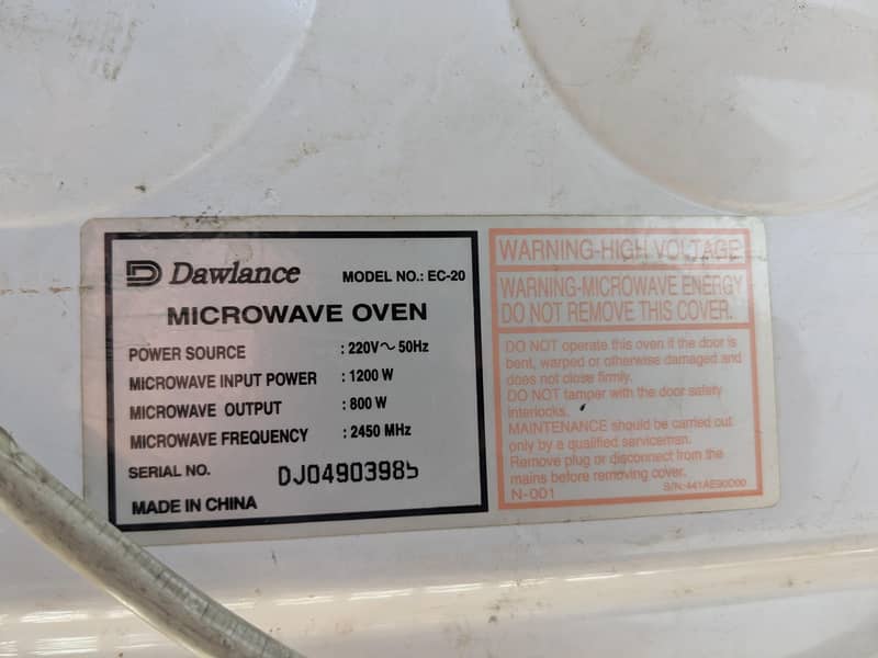 Microwave oven 2