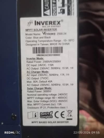 urgently sell Inverex veron 2.5kw