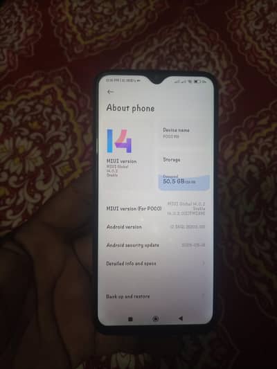 Xiaomi POCO M3 4GB 128 GB storage exchange posibal