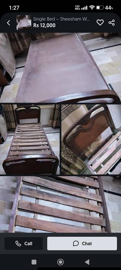wood bed aingle