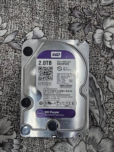 Western Digital Purple 2tb Hard Disk HDD Brand New Surveillance