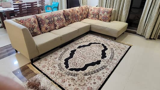 L shape sofa, 7 seater