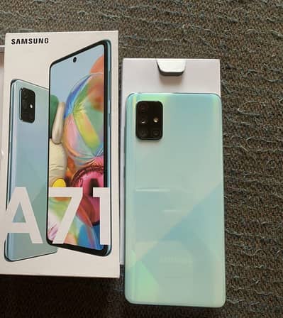 Samsung A71 with box exchange possible with 256gb storage