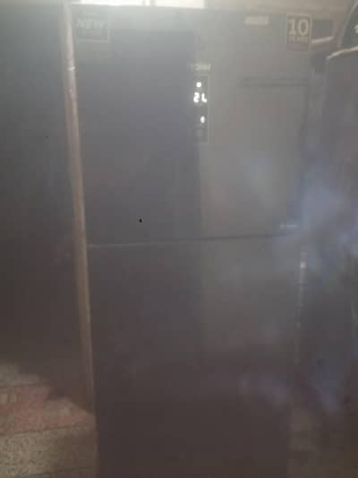 medium size fridge haire inverter . . glass door glass shelves