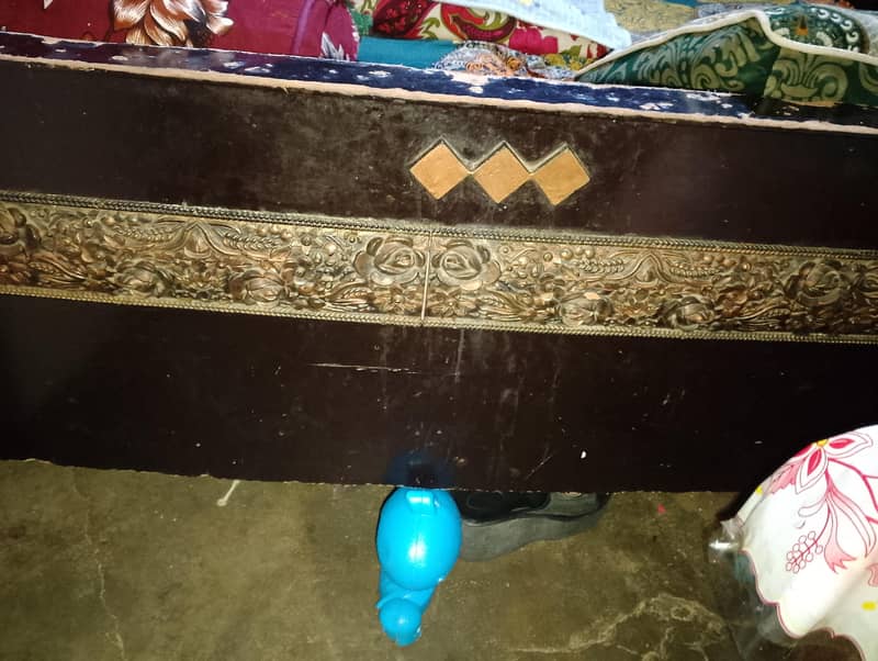 bed with side table's 1