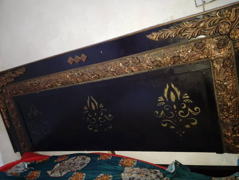 bed with side table's 2
