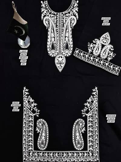 Women 2 peice suits fully Embroidery