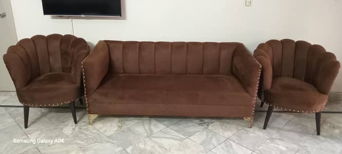 sofa set Brown Color condition like new