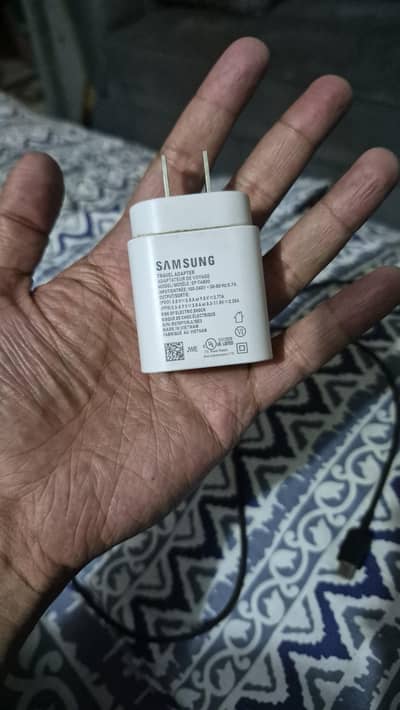 Box Pulled Samsung Original Cable With 25w Adopter