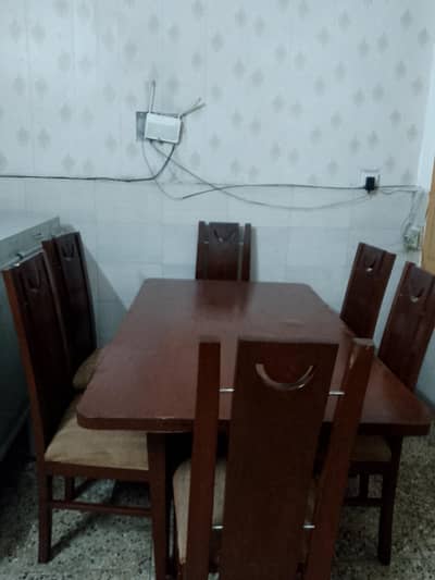 Dining table with chairs