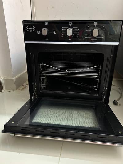 Gas oven with electric grill
