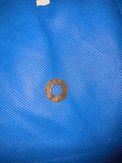 Rare Vintage Pakistani 1 Pice Hole Coin (1949) - Collectors Antique