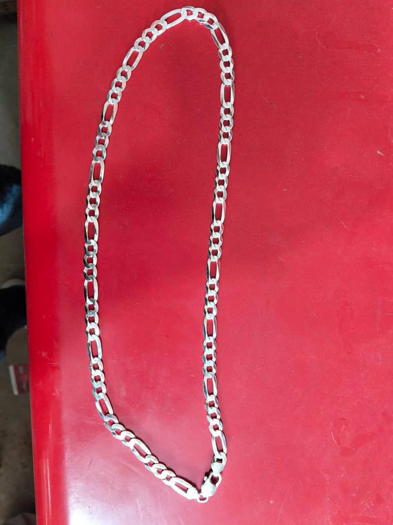 chain silver and ring 0