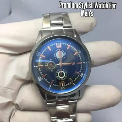 ⌚ Premium Stainless Steel Men's Chain Watch